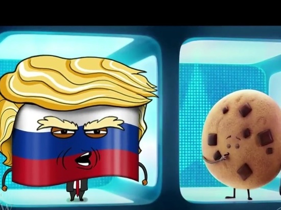 Мультяшка-Трамп превратился в флаг России в комедийном видео
