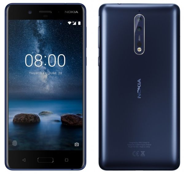 Официальные рендеры смартфона Nokia 8 указали на наличие рамок экрана