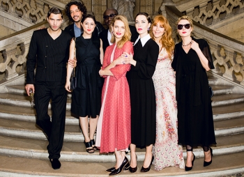 Дарья Жукова, Наталья Водянова, Рената Литвинова и другие гости показа Ulyana Sergeenko Couture в Париже