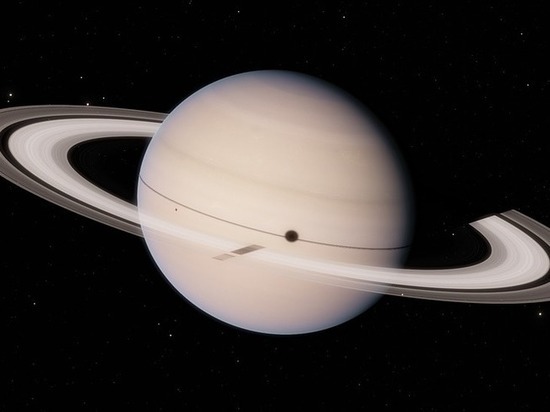 Опубликован уникальный снимок рассвета и полярного сияния на Сатурне
