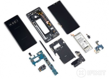 Смартфон Samsung Galaxy Note8 разобран в iFixit