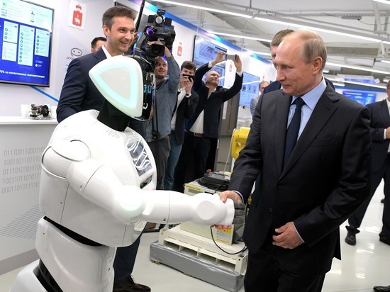 Путину пожал руку робот: «Аста ла виста, беби»